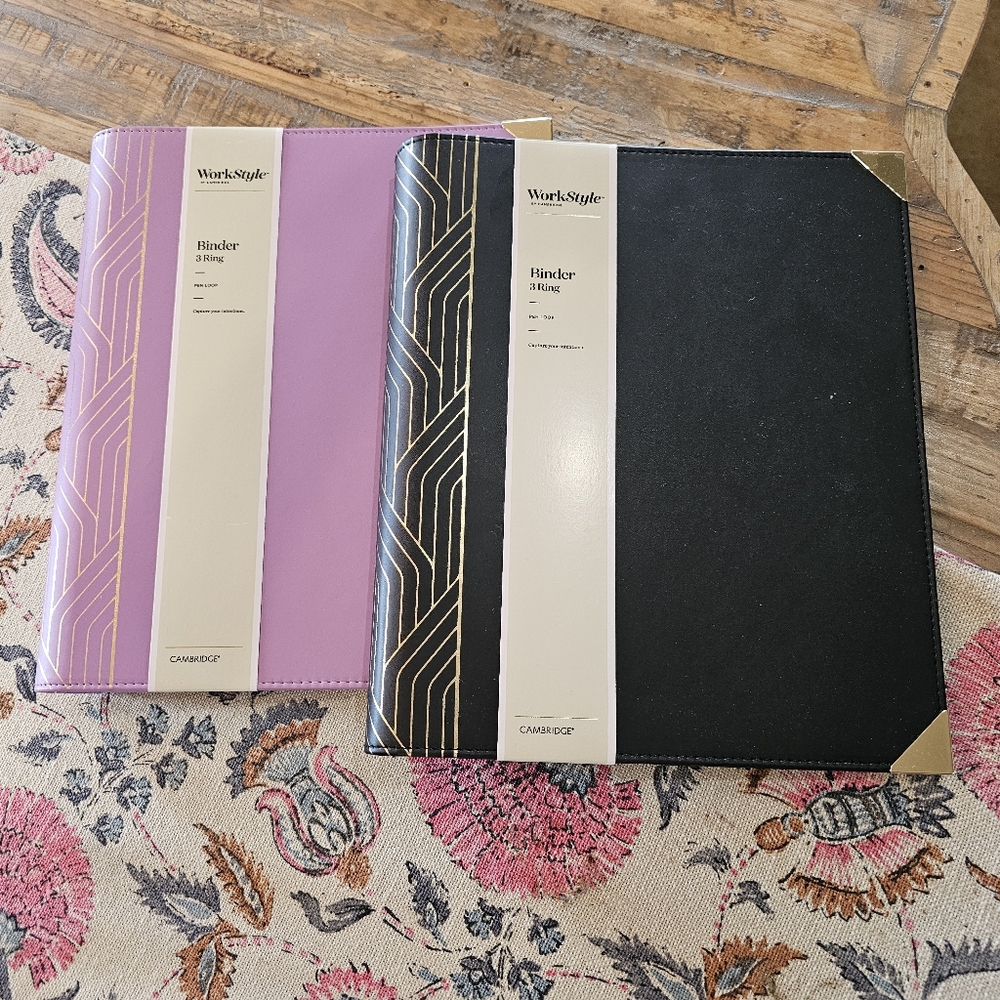 Set of 2 Cambridge workstyle binders